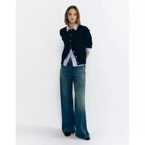 백화점 지오다노 여 와이드 청바지 415533