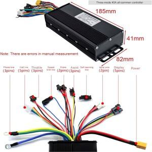 36/48V 52V 전자 자전거 컨트롤러 40A 1500/2000W 사인파 전기 세발 스쿠터 용 3 모드 브러시리스