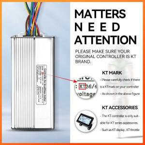 Ebike KT 컨트롤러 36V/48V LCD3 디스플레이 SM 방수 플러그 전기 자전거 구형파 변환