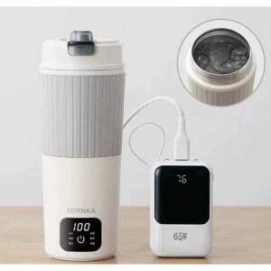 휴대용 커피 포트 USB 연결 전기포트 보온 여행 가열 여행용 주전자 온도조절 충전식