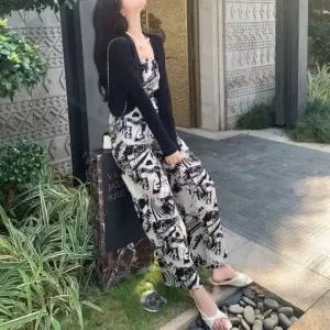 코코비치 여성 점프수트 바캉스 밴딩 여름 휴가 와이드 룩 캐주얼 비치웨어 K1208