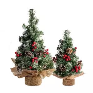 미니트리 자작나무트리 인테리어 선물상자 나무 원형 전구