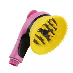 강아지 샤워기헤드 샴푸질 헹굼 마사지브러시 온오프