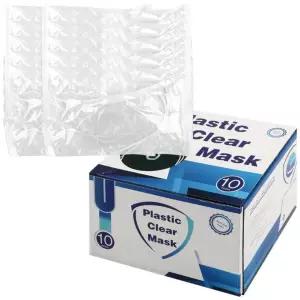 투명 위생 마스크10p(개별OPP비닐포장+박스케이스) 식당용마스크 주방마스크