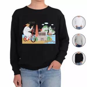 맨투맨 전색상 여행을 떠나요 베트남 프린트셔츠 Vww6+6tbX