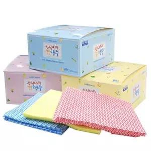 WL 주방 빨아쓰는 일회용 행주 타올 50매 1박스