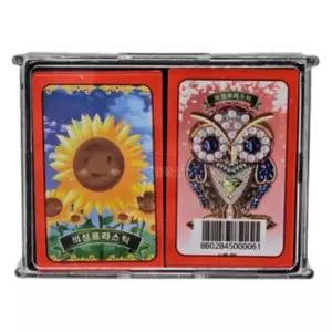 가을꽃 해바라기 화투 전통놀이 명절 선물용 1개 고스돕 하우스용 보드게임