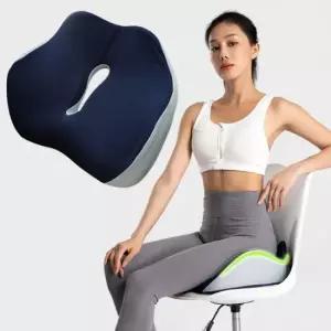 의자 방석 쿠션 학생 공부방 사무실 바른자세 지지대 메모리폼 의자방석 허리쿠션 도넛방석