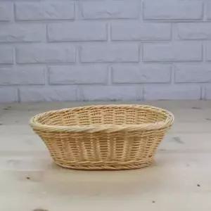 pp 라탄 미니타원 바구니 연 베이지 소 가정용 쌈채소 머들러