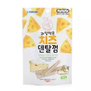 [반려] 강아지 치즈 덴탈껌 간식 100g 껌 과일 사과 X4개