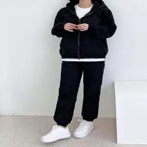 여성 2컬러 겨울 기모 코듀로이 후드집업 조거세트