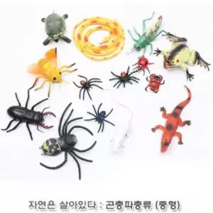 (튼튼)자연은살아있다 곤충파충류탐험 (중형 815826B)동물모형완구 은살아있다 유아 어린이 아동 장난감 날