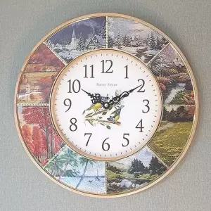 포시즌스 벽시계 (내추럴) 벽시계 벽걸이시계