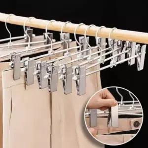 [생활] 바지집게 옷걸이 스테인리스 치마걸이 행거 클립 바지걸이