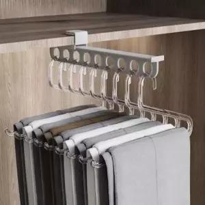 [생활] 행거 바지걸이 수납 레일 무타공 정리랙 옷장 드레스룸 슬라이딩