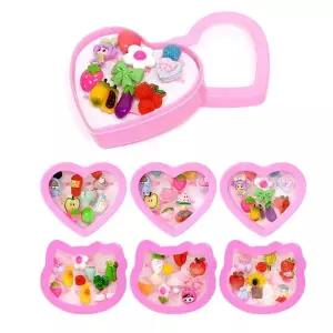 반지세트 케이스 반지10종 X6(혼합) 여아동 악세사리