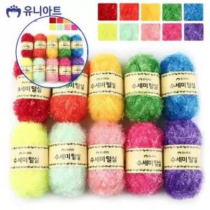 쌍문상회 지금 필요한 뜨개실 털실 1 수세미 10종세트