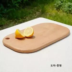 카페도마 너도밤나무 원목 플레이팅 자갈도마(중형) 우드 도마