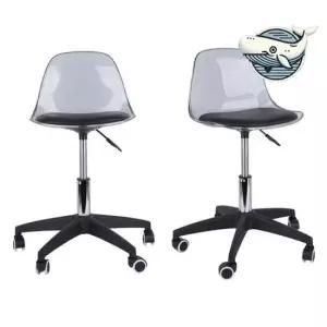 작업의자 블랙 유압식 회전 의자 멀티 기능 경량