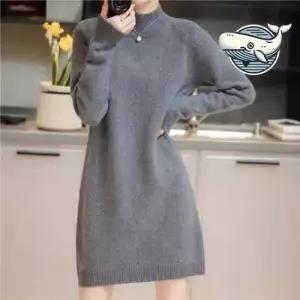 셔링원피스 포근 가을겨울 니트 미니 원피스 데일리 데이트