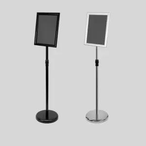 (튼튼)스탠드 꽂이 메뉴 상품 홍보 거치대 A3 A4 검정 은색가격안내문 가격판 홍보물 디플레이 물거치대 태