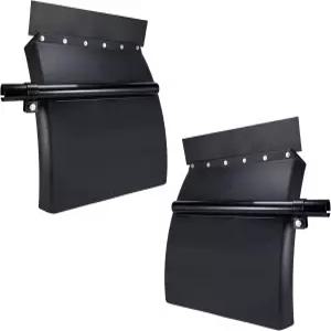 세미 트럭 튜브 브래킷 및 장착 하드웨어용 PRINIC 24 x29 쿼터 펜더 오른쪽 왼쪽 키트 세트 2PCS 쌍 폴리