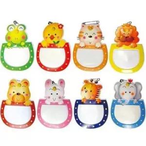 [문구] 동물 명찰 10개 세트 유아동 캐릭터 네임 카드