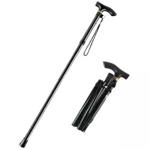 워킹보조기 휴대용 스틱 가벼운 튼튼한 효도지팡이 접이식노인이 길이조절이 접이식이 할머니이 할아버지이