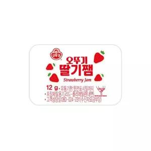 오뚜기 딸기쨈 일회용 디스펜팩 12g x 120개
