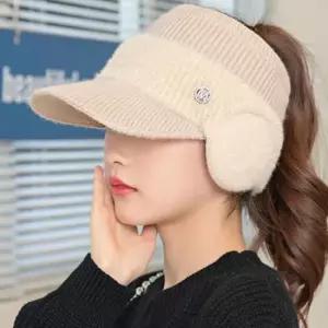 귀마개 여자 겨울용 니트캡모자 골프모자