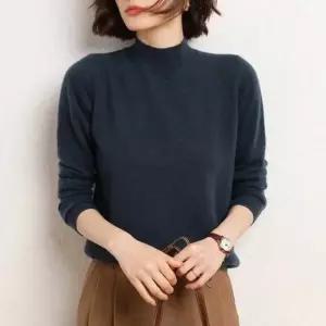 [SBD] 오피스 포멀 니트 룩 코디 반목 여성 폴라 터틀넥