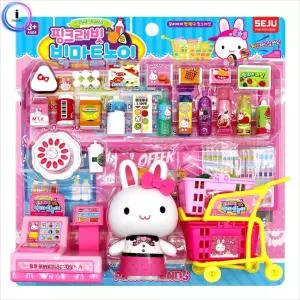 핑크래빗 빅마트놀이소꿉 가게 역할장난감 토끼인형 어린이