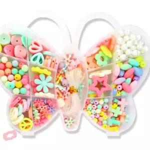 (TD) 하비 비드비즈 만들기kit (Big나비- 5인 목걸이세트)세트 구슬팔찌 만들기 공예 만들기재료 유치원 게