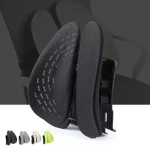 (튼튼)키밍 사무실 다용도 의자 등받이 쿠션 메쉬 허리 등쿠션 게이 통풍지압 고정밴드 인체공학적 받이 블