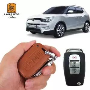자동차키케이스 티볼리 차 키케이스 자동차 키커버 천연가죽