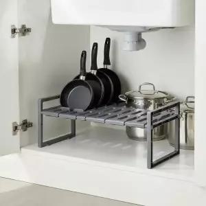 주방 싱크대 하부장 정리대 다용도 후라이팬 냄비 수납 선반