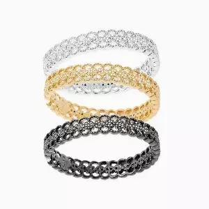 실버 베일리 반지