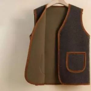 [SBD] 베스트 베스트자켓 우먼 V라인 사무실 웜 보아 뽀글이 실내스테디