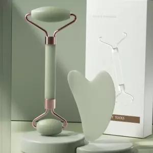 리프팅 얼굴 그린 마사지기 세트 괄사롤러 괄사맛 페이스지 쿨롤러 스틱 지스틱 롤링