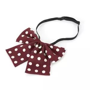 교복몰 와인 땡땡이 리본 넥타이 교복넥타이 여자넥타