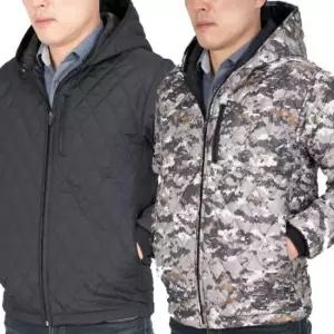 겨울 깔깔이 작업복 퀼팅 보온 후드점퍼 국산 차이나점퍼