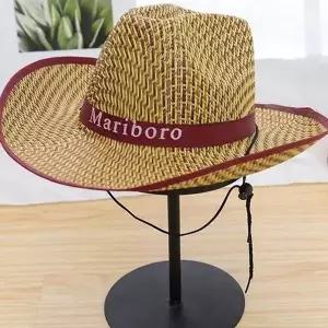 [콩심팥심]챙넓은 비치 웨스턴 페도라 밀짚 정글 카우보이 모자