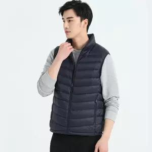 남자 가을 보온 조끼 안감 빅사이즈 보풀 패딩 얇은 유행3