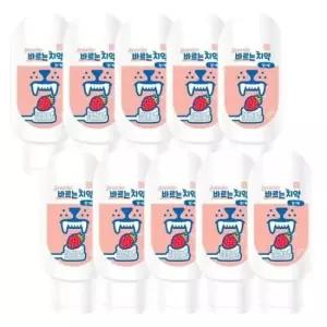 [반려] 10P 양치 100g 강아지 치약 딸기향 치석관리 바르는