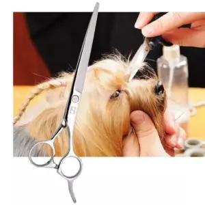 [반려] 애견 긴털 민가위 컷팅 강아지 7인치 셀프 1P 미용