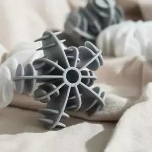 드럼세탁기 실리콘 눈꽃 먼지제거 세탁볼 엉킴방지