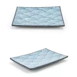 육회접시 멜라민 스끼다시 초밥 사시미 일식 접시 36x25cm 4호