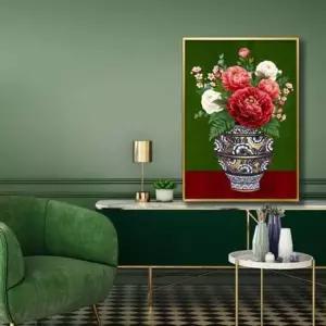 목단그림액자 풍수그림 돈들어오는 꽃그림 A2 PEOVA2 목단