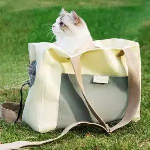 [반려] 반려동물 외출 가방 강아지 이동 슬링백 포켓 캐리어