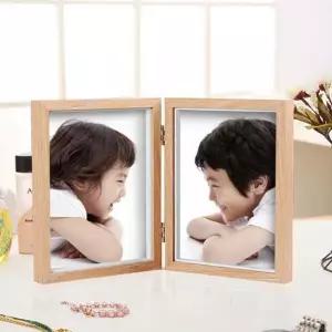 탁상액자 사진액자 접이식액자 프레임액자 (6x8) 가로 세로 로맨틱 사진 탁상 프레임 2단 접이식